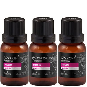 KIT 03 UNIDADES Essencial Fragance Encatadores 17ml PITANGA