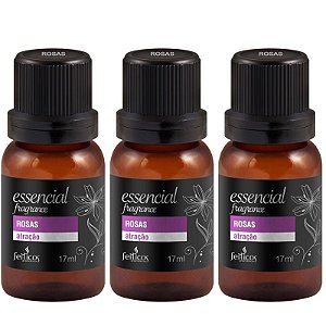 KIT 03 UNIDADES Essencial Fragance Encatadores 17ml ROSA – Sex shop