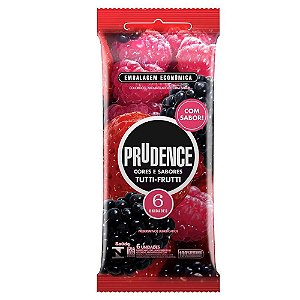 Preservativo Cor E Sabor Tutti- Frutti Com 6 Unid – Prudence
