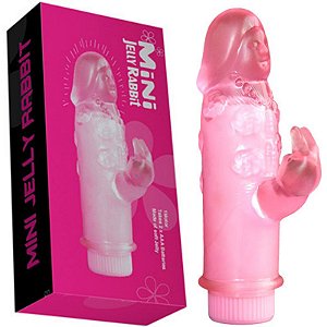 Vibrador Estimulador Duplo Em Silicone Macio Faraó Rabbit - SexShop