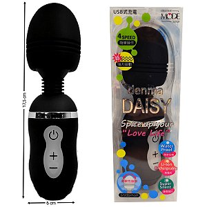 Vibrador Massageador Flexivel Estimulador Denma DAISY Preto