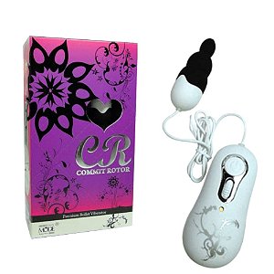 Vibrador Bullet Preto Commit com Controle de Velocidades