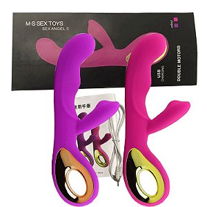 Vibrador Com estimulador Clitoris Inspur USB - Sexy Angel II