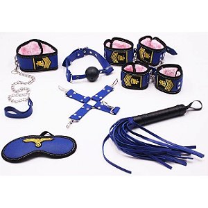 Kit Bondage Com 7 Itens Diferentes Modelo Policial Sexy