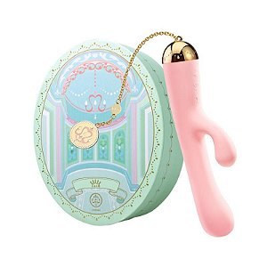 Vibrador Estimulador Rosa ZALO Ichigo Rabbit Detalhes Ouro
