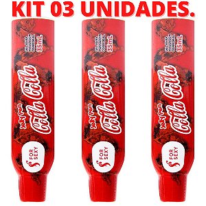 KIT 03 Jelly Pen Doces Caneta Comestível 35Ml Coca Cola For Sexy