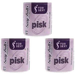 KIT 03 Triball Excitante Anal Pisk Sexy Ball 03 Unidades For Sexy
