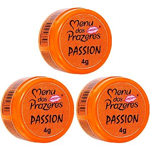 KIT 03 Gel Termico Passion Excitante 4G - Menu Dos Prazeres