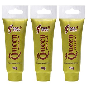 KIT 03 Geis Excitante Hot Eletrizante Queen 18G - For Sexy