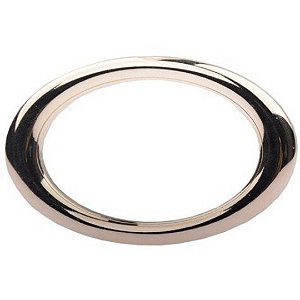 Anel Peniano Modelo Oval Em Metal Prata 5,8 x 4,5 Cm