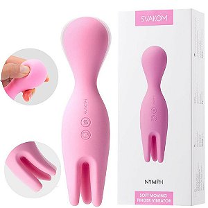 Vibrador Duplo com 3 Tentáculos Massageadores - SVAKOM NYMPH