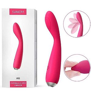 Vibrador Ponto G Flexível  de Luxo Recarregável Svakom Iris