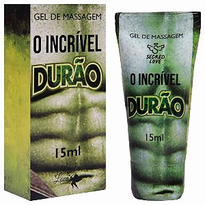 Lubrificante Incrível Durão Gel Ereção 15ml Segred Love