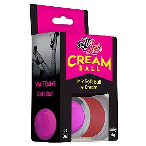 Bolinha Explosiva Cream Ball Via Femme Mix de Sensações