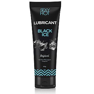 Gel Lubrificante Black Ice Beijavel - Gel Para Massagem