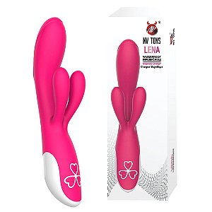 Vibrador com estimulador de Clitoriano Duplo Recarregável