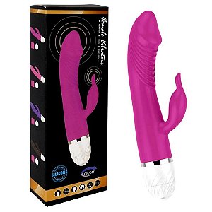 Vibrador Ponto G com Estimulador de Clitóris em silicone