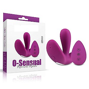 Vibrador Massageador de Clitóris Com Plug Anal O-Sensual