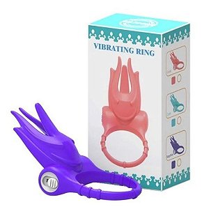 Anel Peniano Silicone Macio Vibrador Estimulador de Clitóris