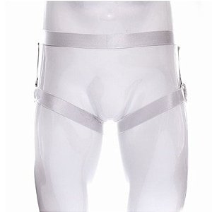 Cueca Em Elástico Branco Masculino Jockstap  Aberta