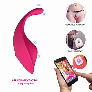 Vibrador de Calcinha Wireless APP 12 Vibrações Recarregável