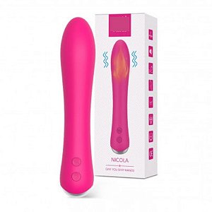 Vibrador Massageador de Clitóris Com Auto Aquecimento Nicola