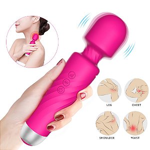 Vibrador Massageador Corporal Em Silicone Varinha Magica Hero