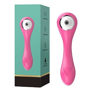 Vibrador e Sugador de Clitóris Silicone Tina 20 Velocidades