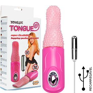 Vibrador Língua Estimuladora + Bullet, Rotação Recarregável