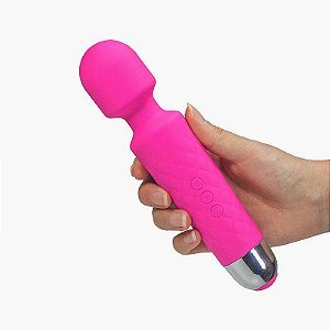 Vibrador Massageador Varinha Mágica Cabeça Flexível 10 Vibro