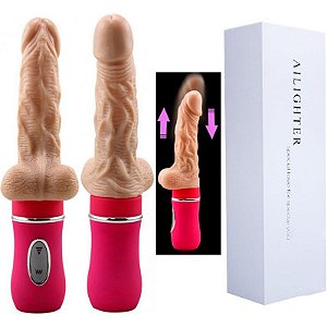 Dildo Vai e Vem do amor Telescópio em Cyberskin - AILIGHTER