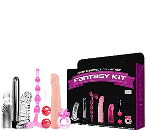 Kit Erótico Secret Collection com 7 Itens - FANTASY KIT