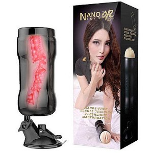 Masturbador Orifício de Vagina Copo com Ventosa - Nano Toys