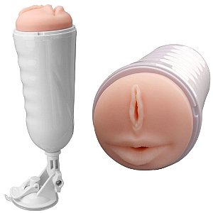Masturbador Orifícios de Boca e Vagina 10 modos de vibração
