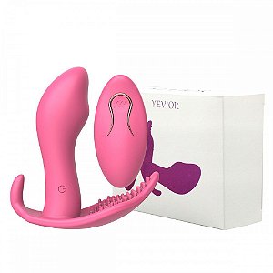 Vibrador Ponto G Com Estimuladores + Controle de 10 Vibração