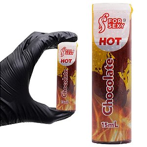 Gel Hot Comestível de Chocolate Saboroso 15Ml ForSexy