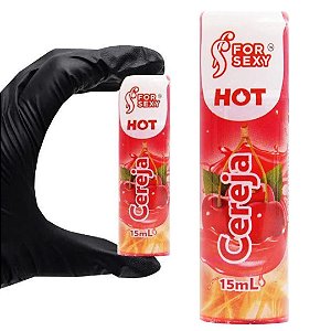 Gel Hot Comestível no Sabor de Cerejá Saboroso 15ml For Sexy
