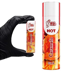 Gel Hot De Massagem Comestível Sabor Caramelo 15ML For Sexy