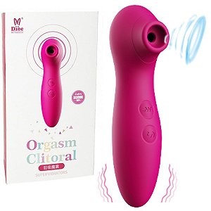 Vibrador Estimulador Clitoriano Com Sucção Recarregável DIBE