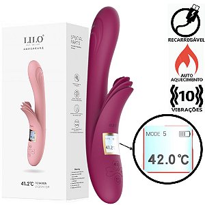 Vibrador de Ponto G e Clitóris com 10 modos de vibração LILO