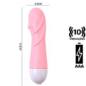 Vibrador Personal Com 10 Modos de Vibração A Pilha - LILO