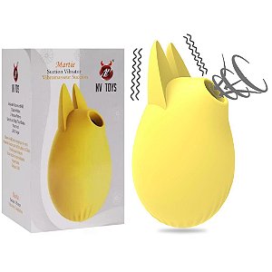 Vibrador Clitoriano Amarelo 03 Velocidaes e Sucção - Martie