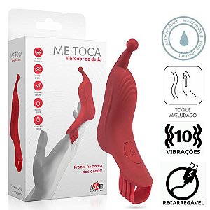 Vibrador Dedeira Ponto G Estimulador de Clitóris Com 10 Vibrações