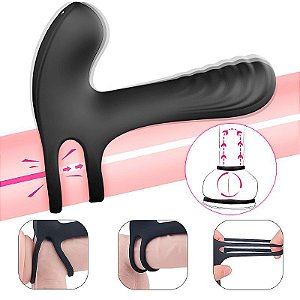 Anel Peniano Com Vibrador Estimulador Clitoris Com Controle