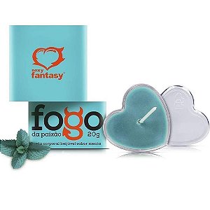 Vela em Creme Beijável 20gramas Menta Sexy Fantasy