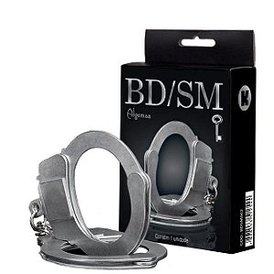 Algema de Metal Prata - BDSM - Sexy shop