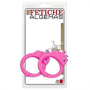 Algema em metal Rosa - Sexshop