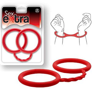 Algema em Silicone Super resistência na cor Vermelho - NANMA - Sex shop