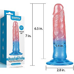 Pênis Lovetoy Dual Color Realistica - Phthacate 7.0 - Sex shop