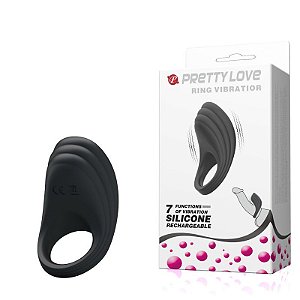 Anel Peniano com Vibrador - 7 Modos de vibração - PRETTY LOVE RING VIBRATIOR - Sex shop